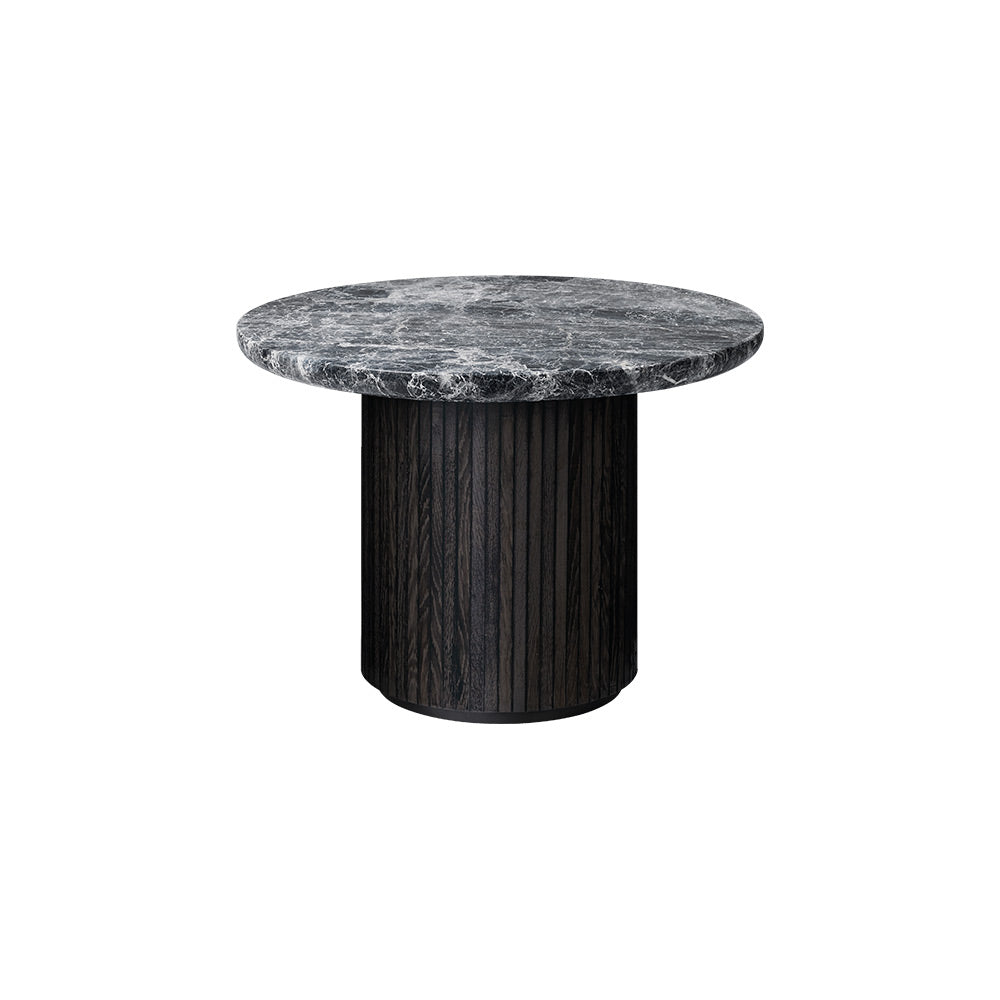 Moon Round Coffee Table - Gray Marble Top