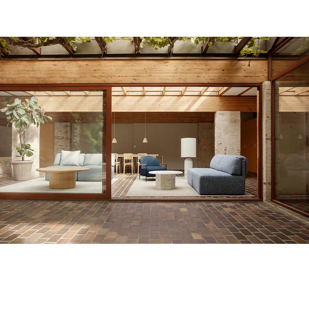 Moon Round Coffee Table - Solid Oak