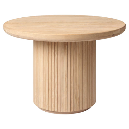 Moon Round Coffee Table - Solid Oak Soap Treated