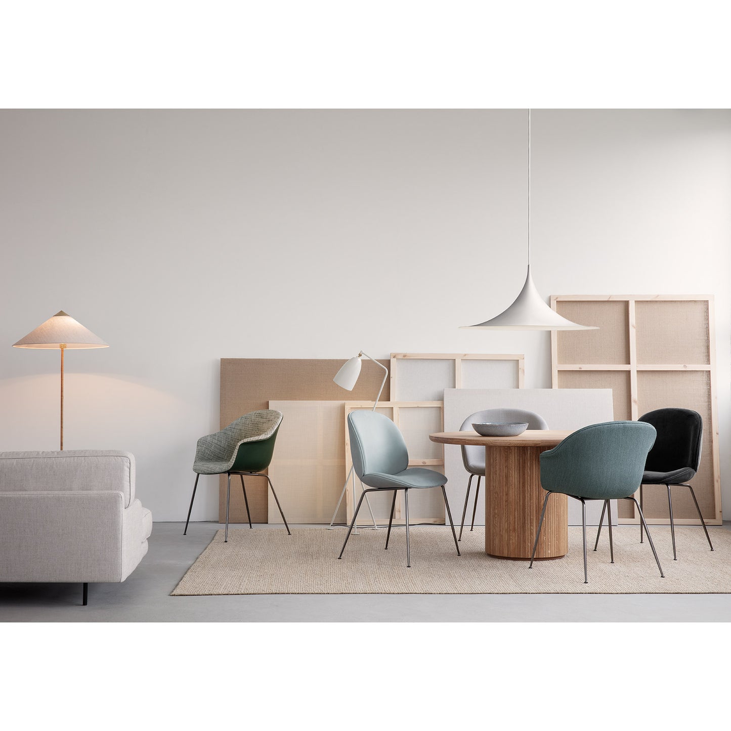 Moon Round Dining Table - Solid Oak Soap Treated