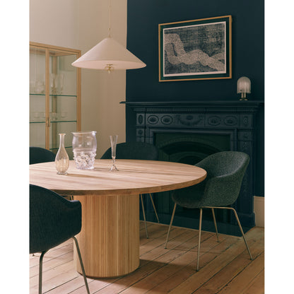 Moon Round Dining Table - Solid Oak Soap Treated