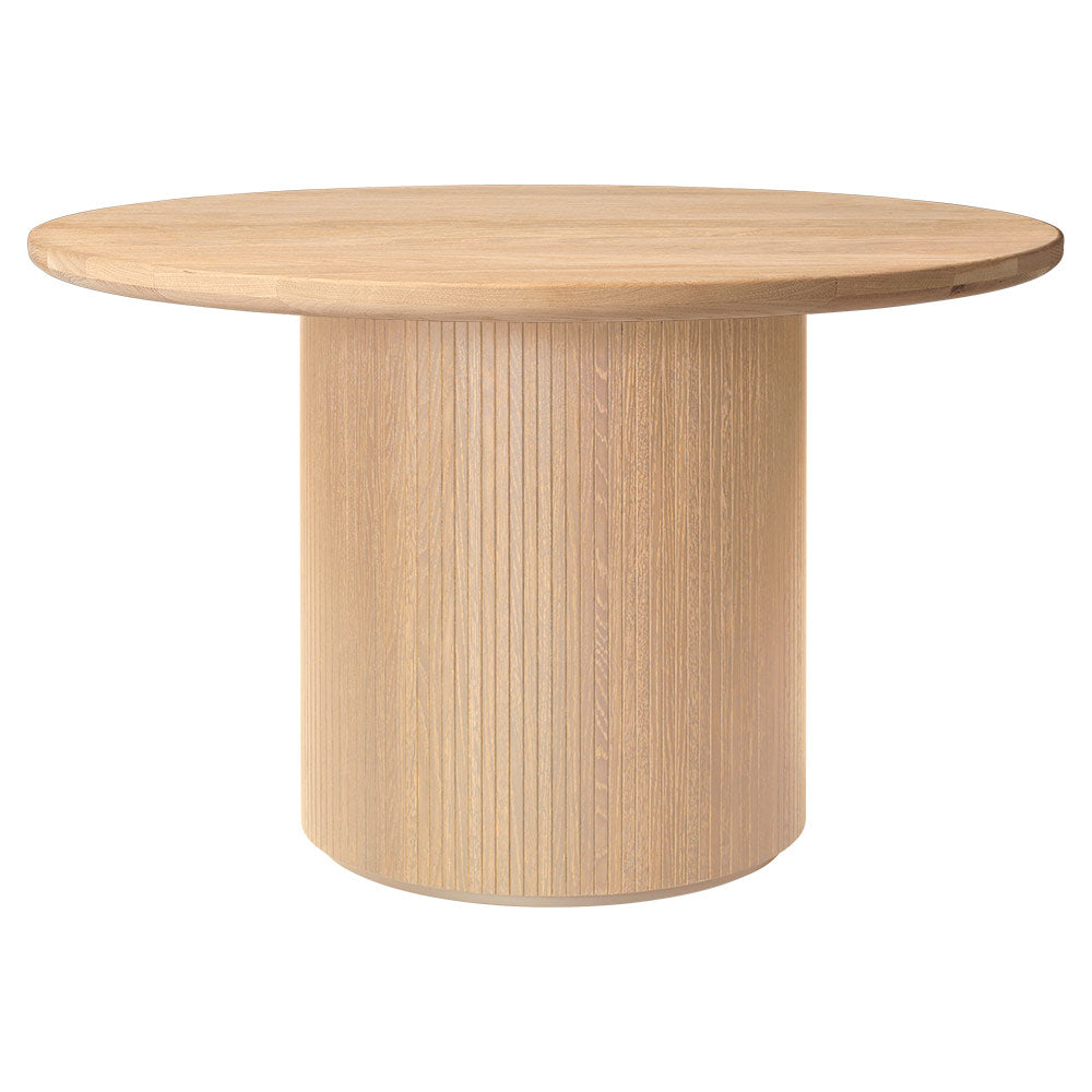 Moon Round Dining Table - Solid Oak Soap Treated