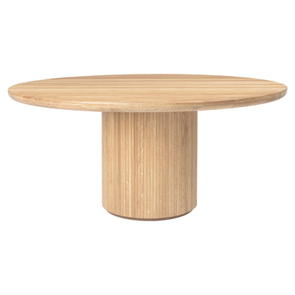 Moon Round Dining Table - Solid Oak Soap Treated