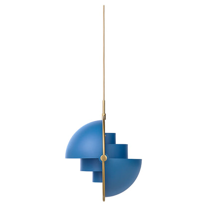 Multi-Lite Pendant - Blue, Brass