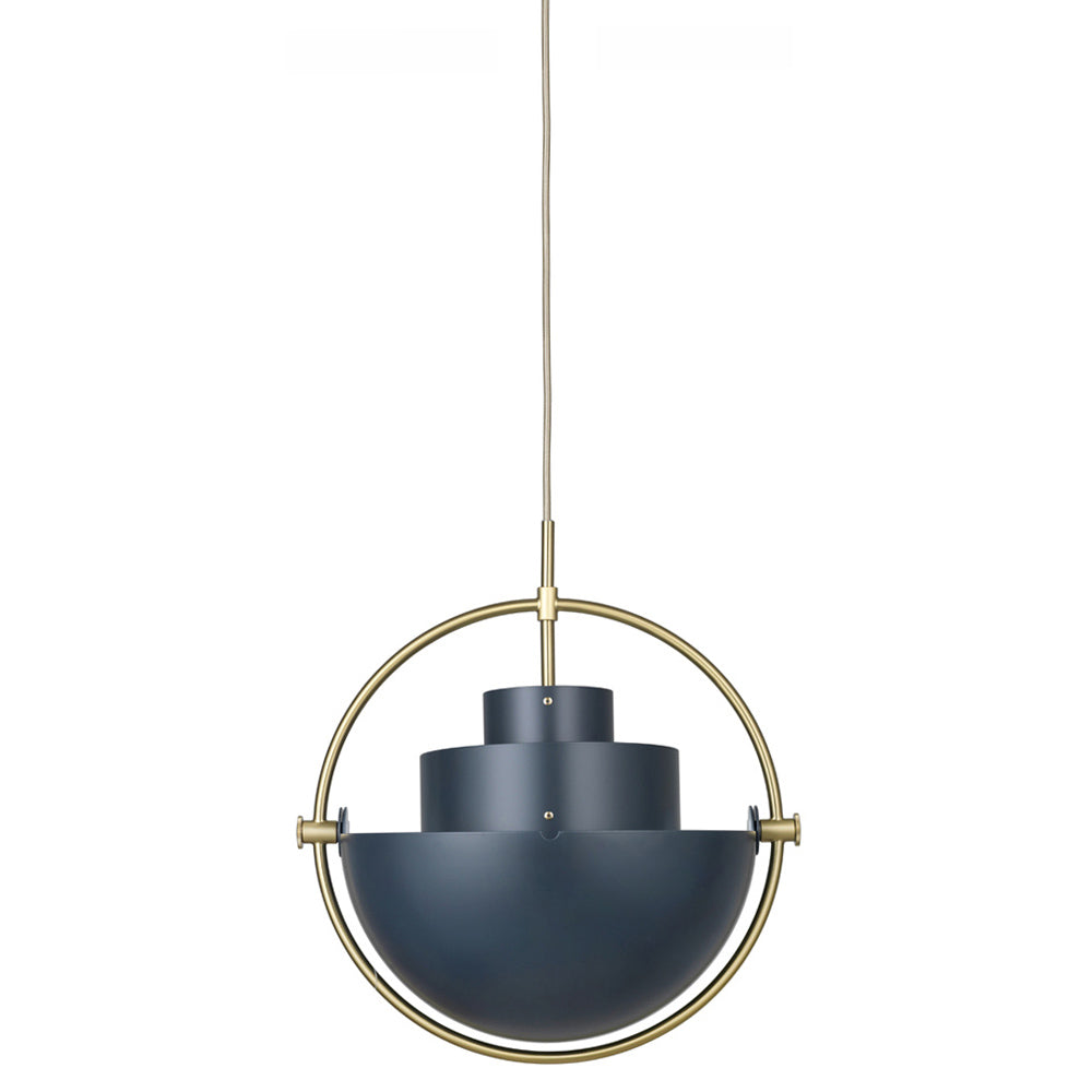 Multi-Lite Pendant - Midnight Blue, Brass