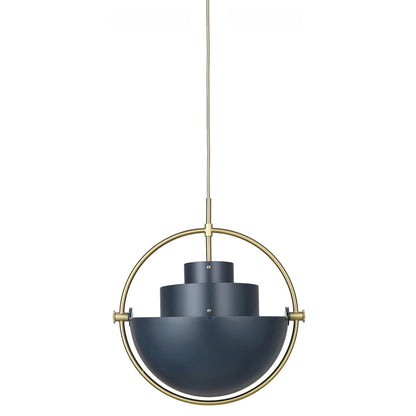 Multi-Lite Pendant - Midnight Blue, Brass
