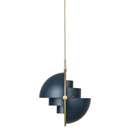 Multi-Lite Pendant - Midnight Blue, Brass