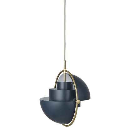Multi-Lite Pendant - Midnight Blue, Brass