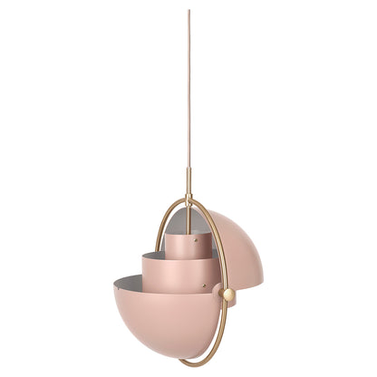 Multi-Lite Pendant - Pink, Brass