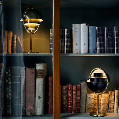 Multi-Lite Portable Table Lamp - Black, Brass