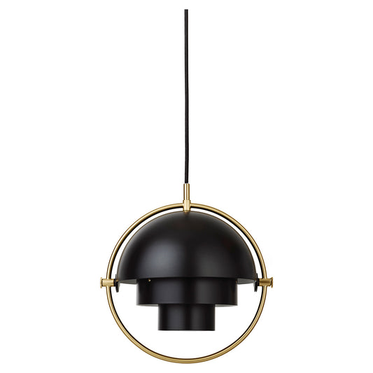 Multi-Lite Small Pendant - Black, Brass