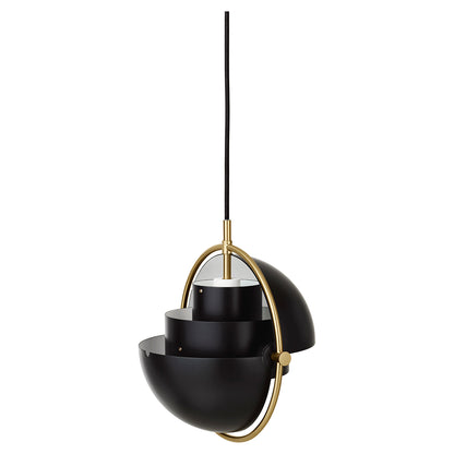 Multi-Lite Small Pendant - Black, Brass