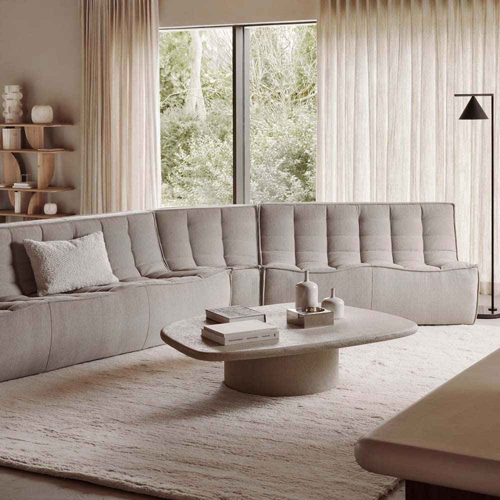 N701 1 Seater Modular Sofa - Ecru