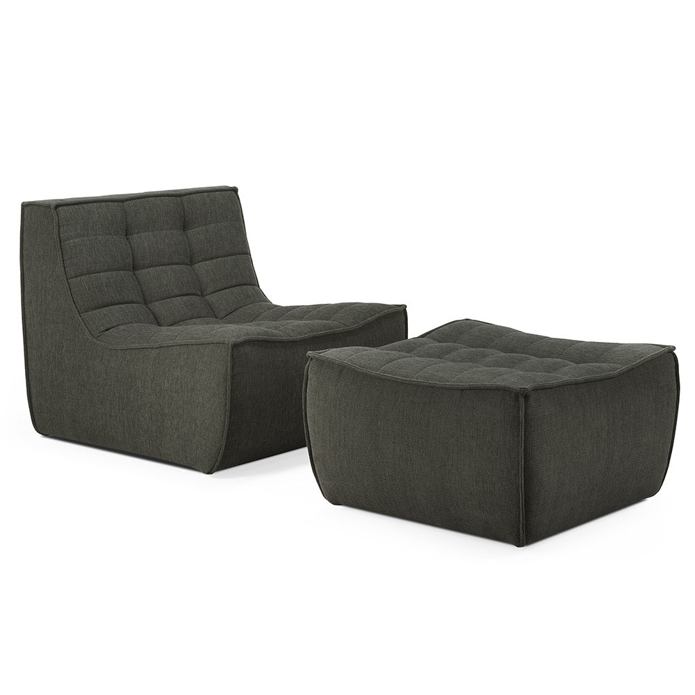 N701 1 Seater Modular Sofa - Moss