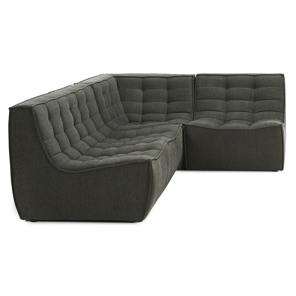 N701 1 Seater Modular Sofa - Moss