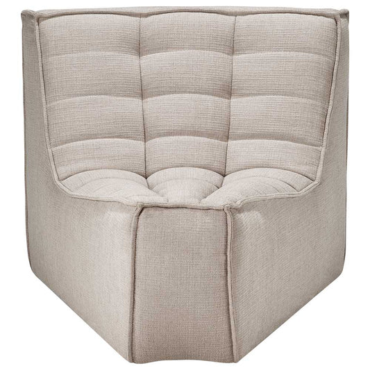 N701 45 Degree Round Corner Modular Sofa - Beige