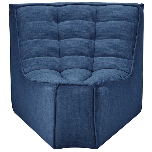 N701 45 Degree Round Corner Modular Sofa - Blue