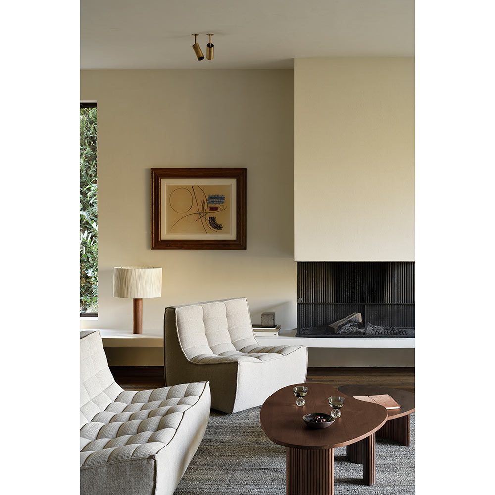 N701 45 Degree Round Corner Modular Sofa - Ecru