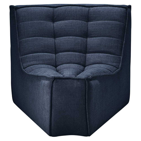 N701 45 Degree Round Corner Modular Sofa - Graphite