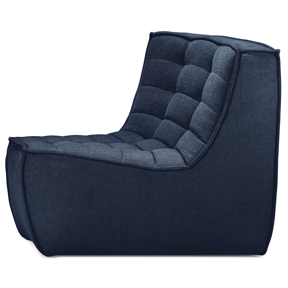N701 45 Degree Round Corner Modular Sofa - Graphite
