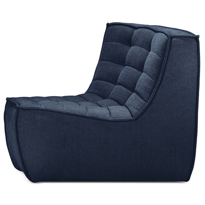 N701 45 Degree Round Corner Modular Sofa - Graphite