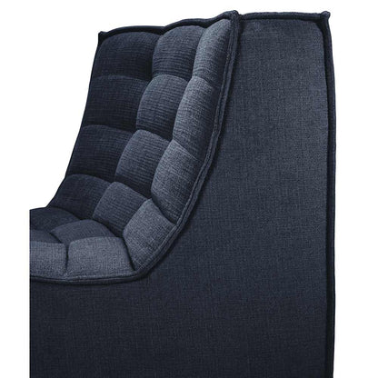 N701 45 Degree Round Corner Modular Sofa - Graphite