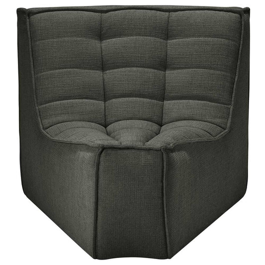 N701 45 Degree Round Corner Modular Sofa - Moss