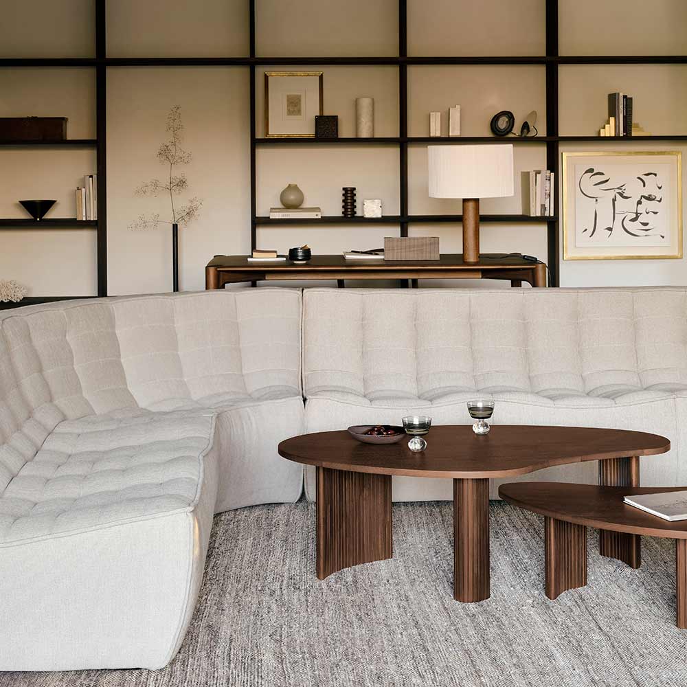 N701 Footstool Modular Sofa - Ecru