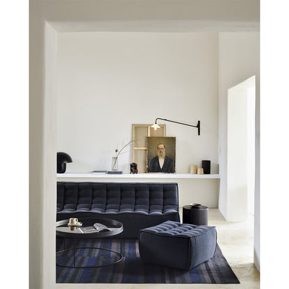 N701 45 Degree Round Corner Modular Sofa - Graphite