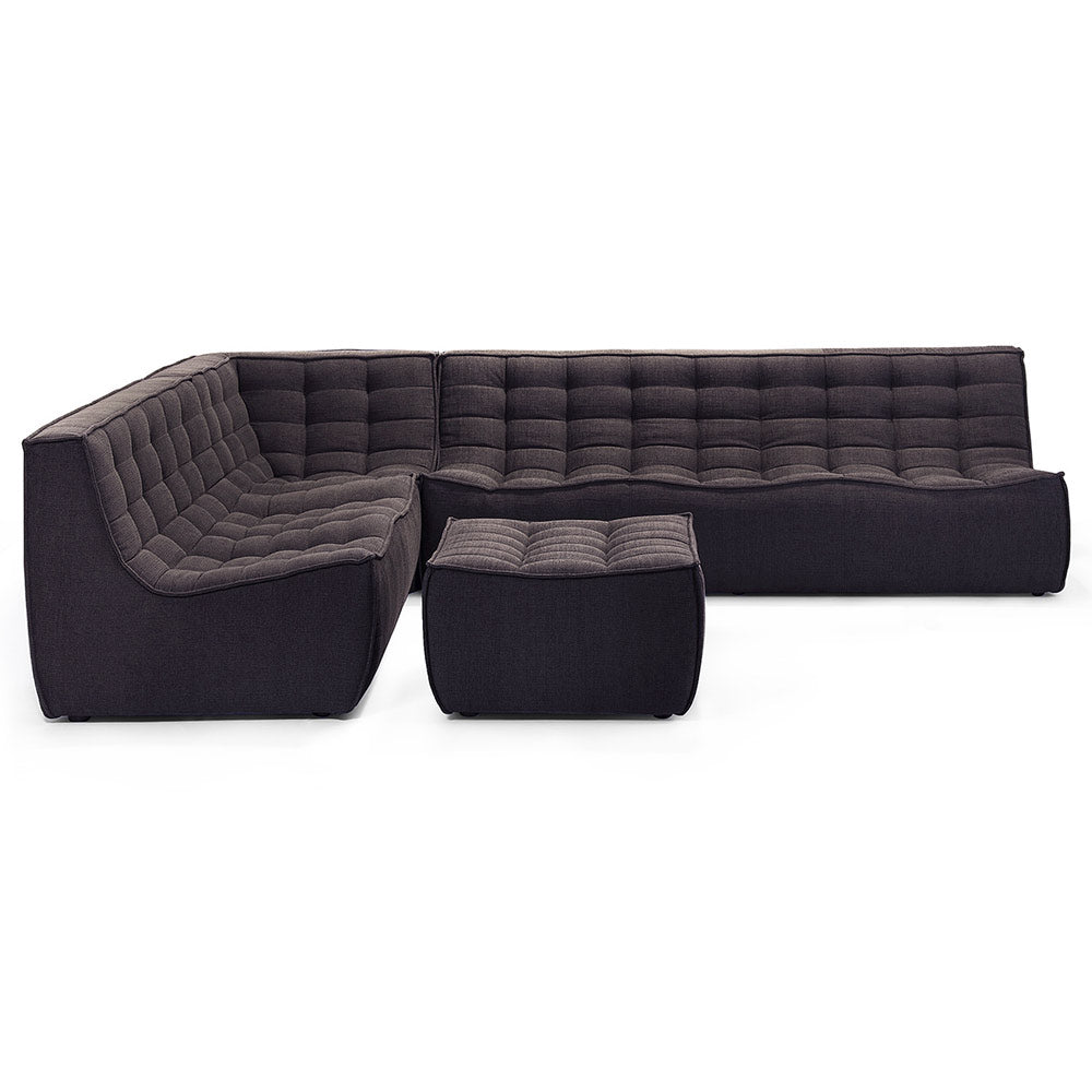 N701 Round Corner Modular Sofa - Dark Gray