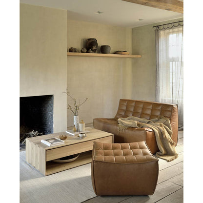 N701 Footstool Modular Sofa - Old Saddle