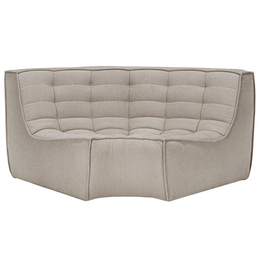N701 Round Corner Modular Sofa - Ecru