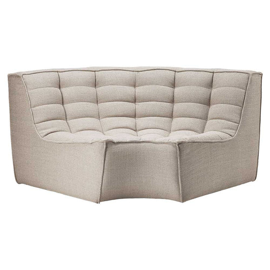 N701 Round Corner Modular Sofa - Beige
