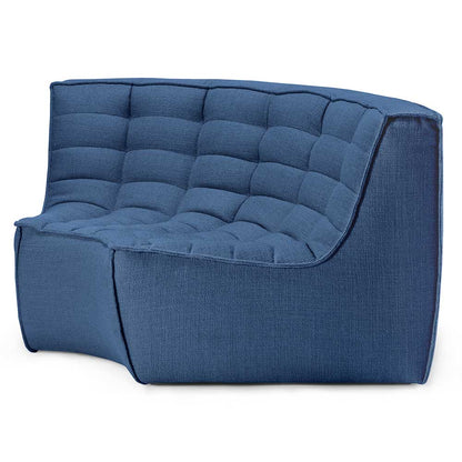 N701 Round Corner Modular Sofa - Blue