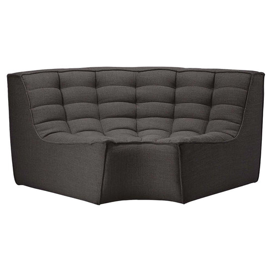 N701 Round Corner Modular Sofa - Dark Gray