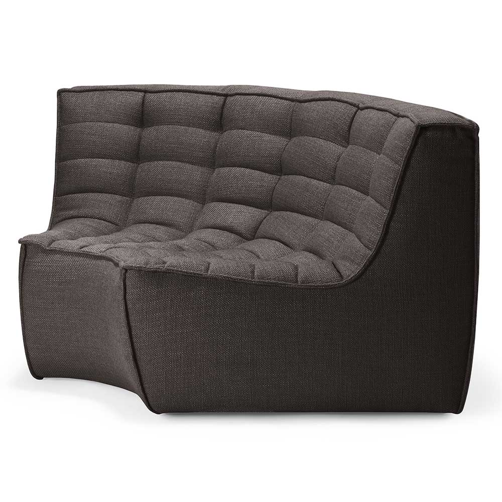 N701 Round Corner Modular Sofa - Dark Gray