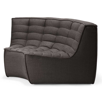 N701 Round Corner Modular Sofa - Dark Gray