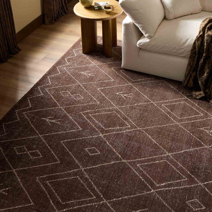 Nador Moroccan Hand Knotted Rug - Nador Espresso