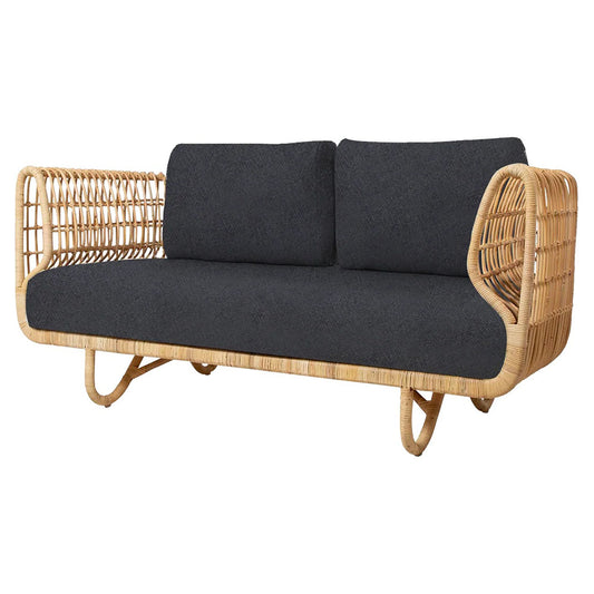 Nest 2 Seater Sofa - Dark Gray Cushions