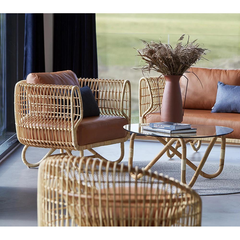 Nest 2 Seater Sofa - Light Brown Scent Cushions