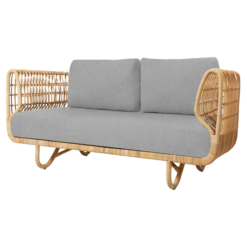 Nest 2 Seater Sofa - Light Gray Zen Cushions
