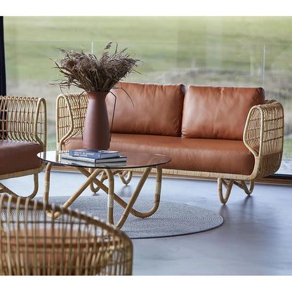 Nest 2 Seater Sofa - Light Gray Zen Cushions