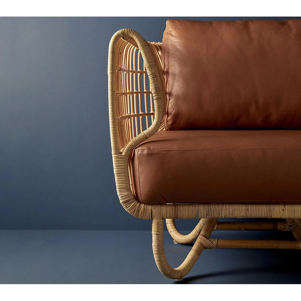 Nest 3 Seater Sofa - Light Brown Scent Cushions