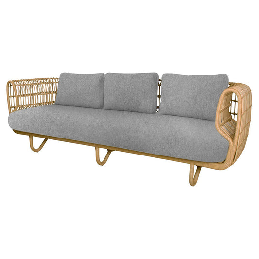 Nest 3 Seater Sofa - Light Gray Zen Cushions