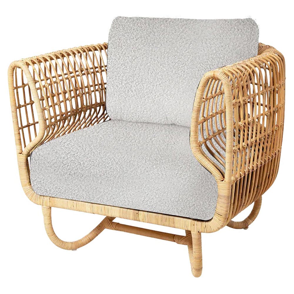 Nest Lounge Chair - White Cushions