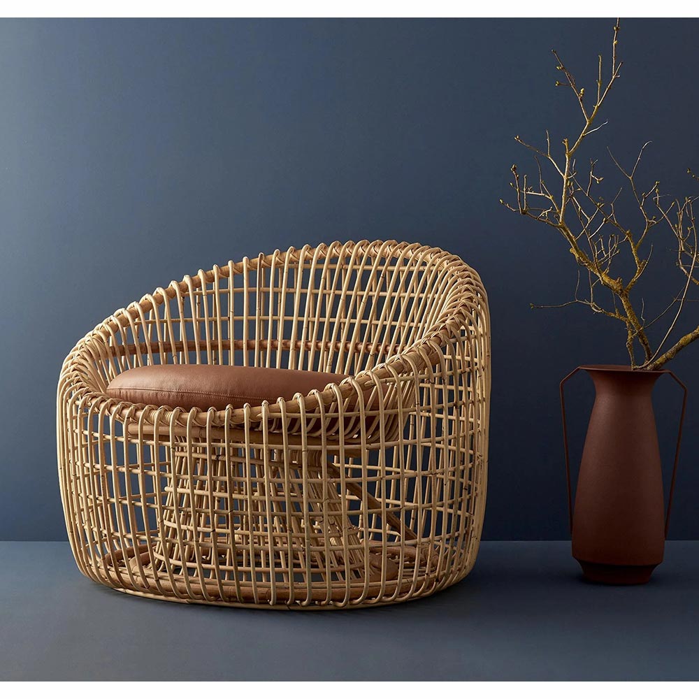 Nest Round Chair - Light Gray Ambience Cushions