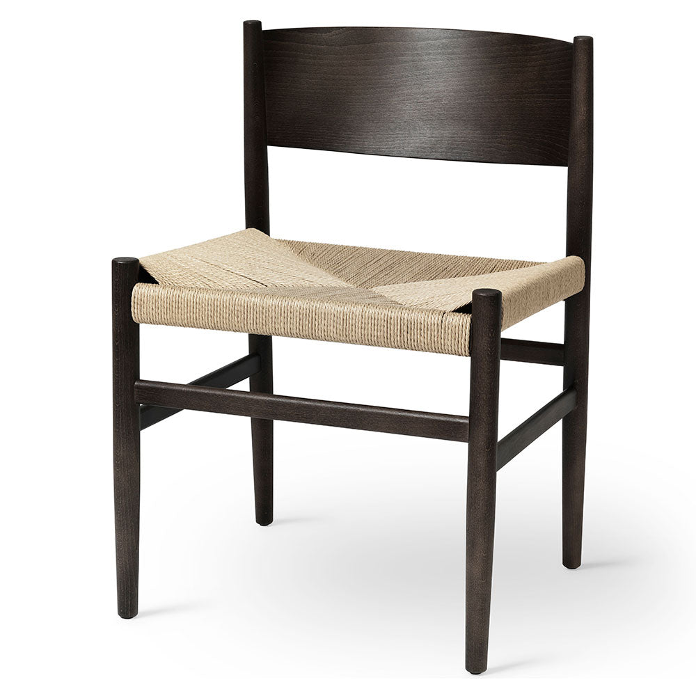Nestor Dining Chair - Natural Paper Cord Seat, Sirka Gray Beech