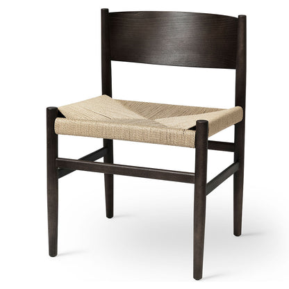Nestor Dining Chair - Natural Paper Cord Seat, Sirka Gray Beech