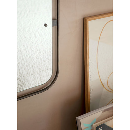 Nimbus Rectangular Mirror - Bronzed Brass