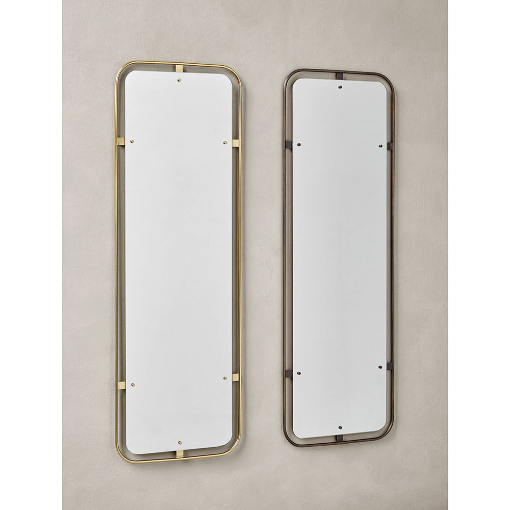 Nimbus Rectangular Mirror - Bronzed Brass